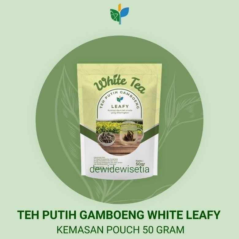 

Teh Putih Gamboeng White Leafy kemasan pouch Nugi