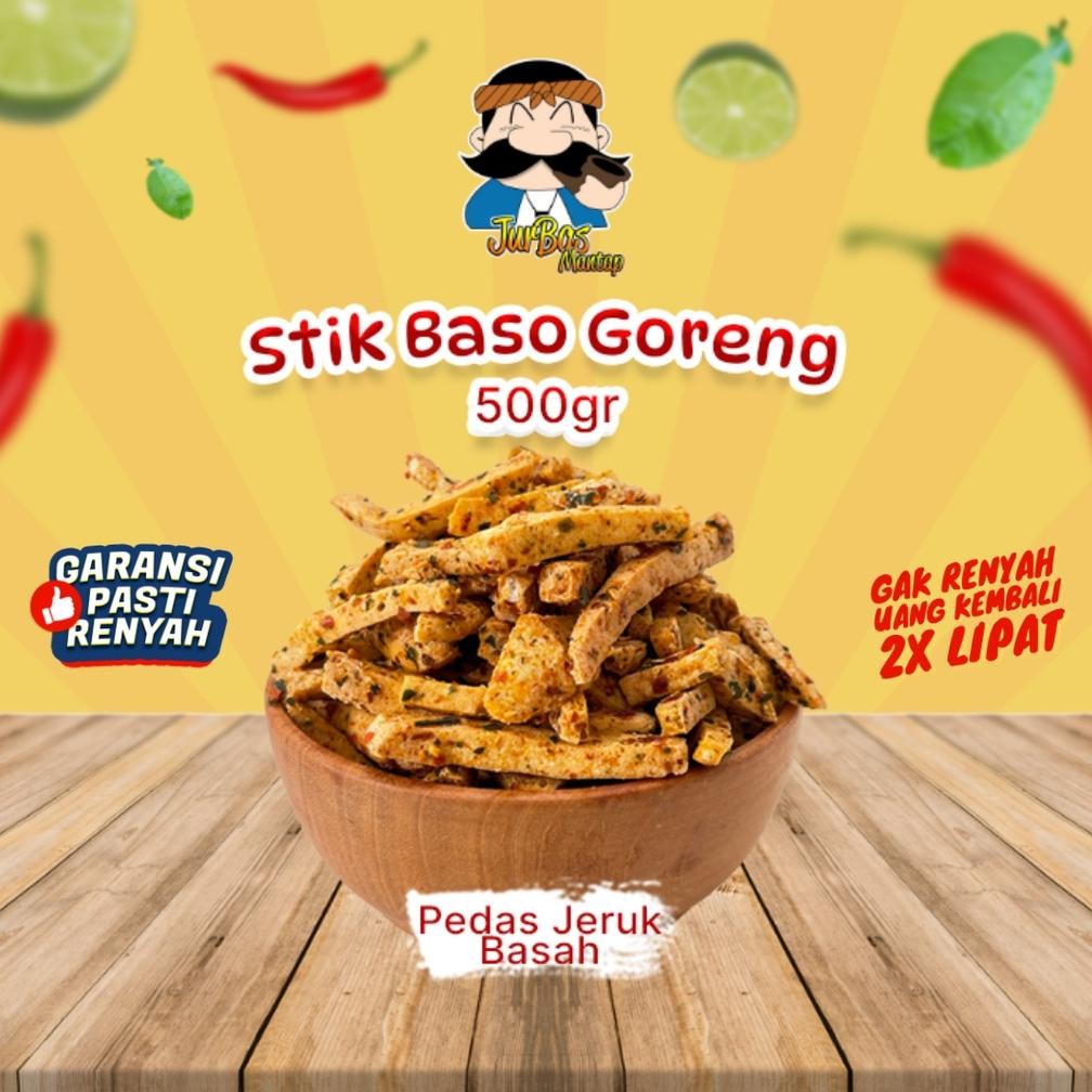 

Basreng 500 gram Bumbu Basah Pedas Jeruk Nugi