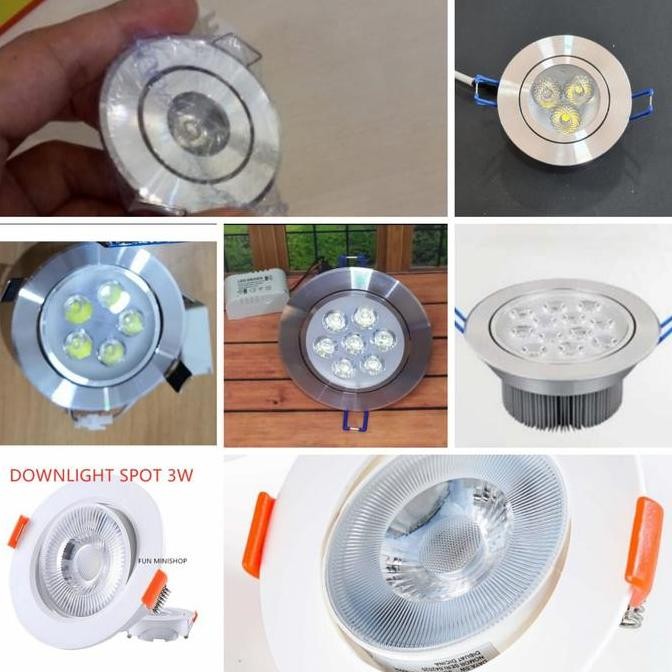 downlight led panel 1w 3w 5w 7w 12w lampu lemari plafon gypsum ceiling