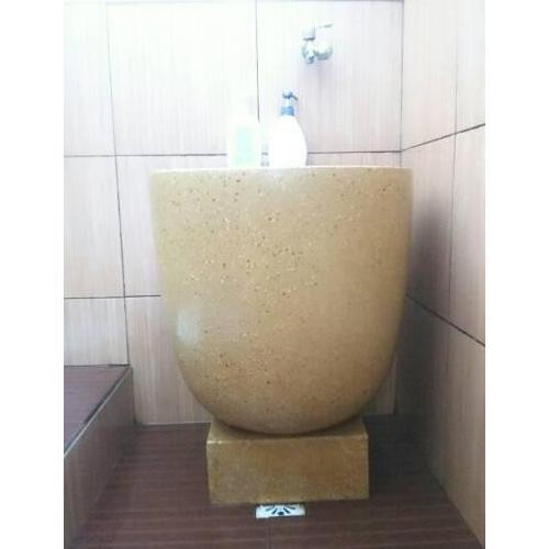 Bak Mandi Gentong Bali Ukuran Besar Untuk Desain Kamar Mandi Natural