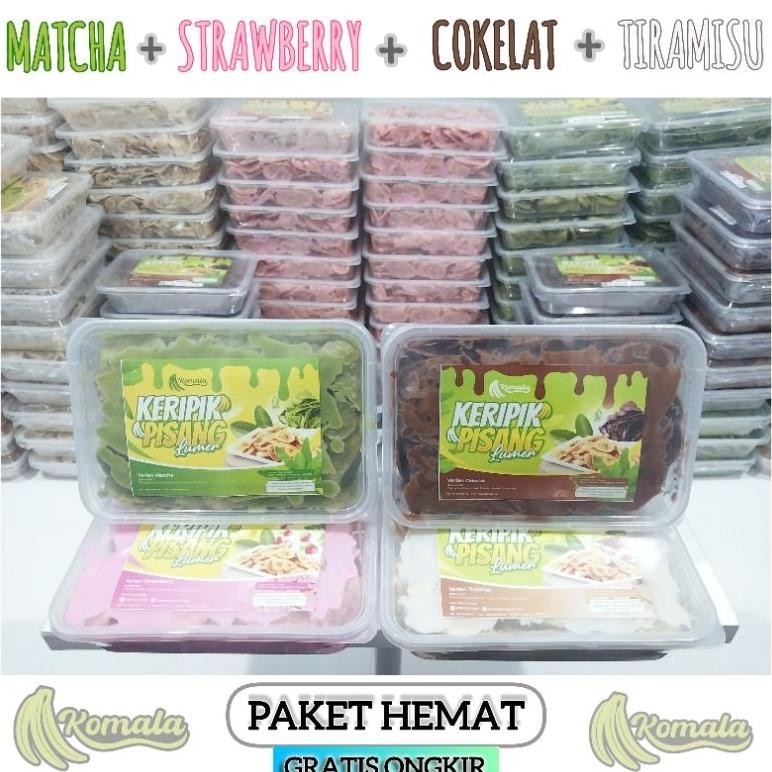 

keripik pisang lumer PAKET HEMAT dapat 4 Box 150gram Nugi