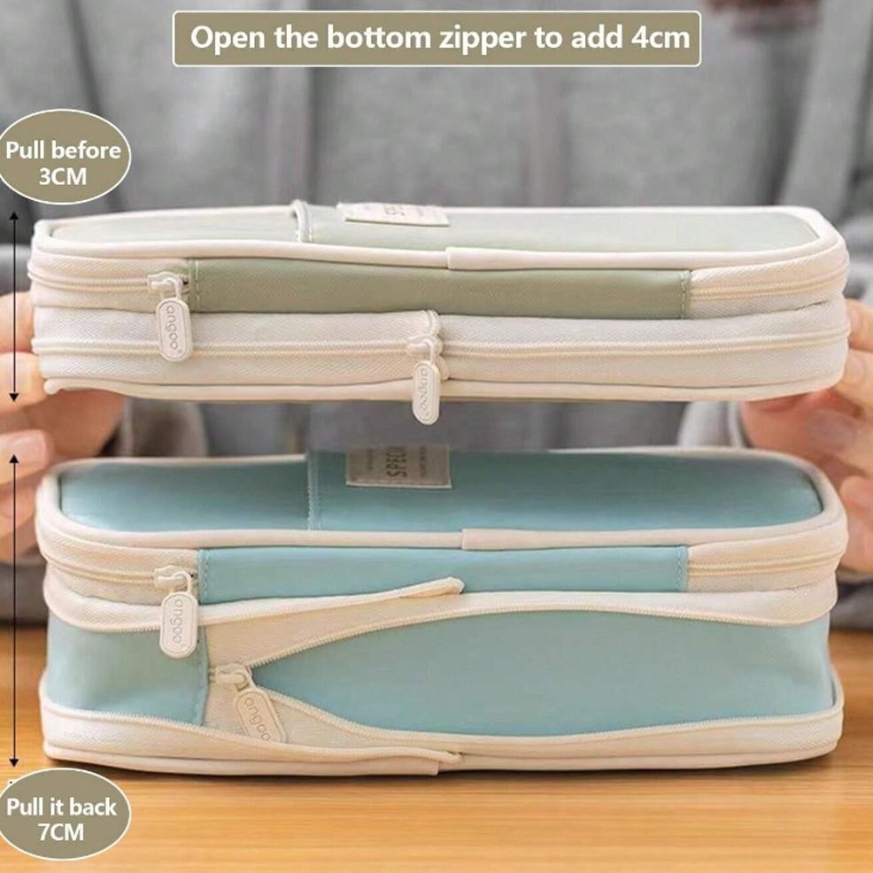 

Ur37 [Ready Stock] Angoo Kawaii Pencil Cases Large Capacity Pen Bag Pouch Holder Box For Girls Office Student Stationery Organizer School Supplies Ur37