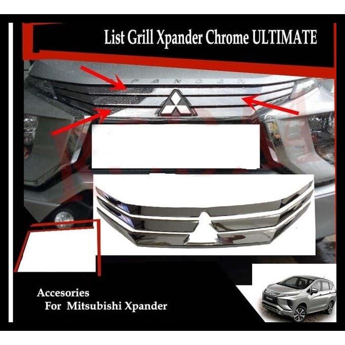 GRATIS ONGKIR COVER GRILL XPANDER - LIST GRILL XPANDER CHROME ULTIMATE 