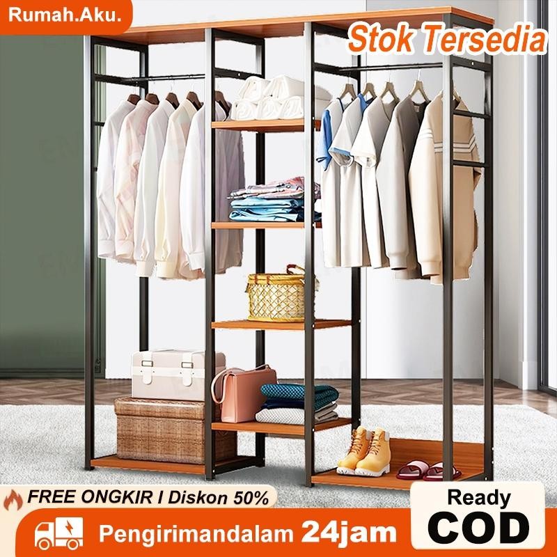Rak Gantungan Baju Kayu /Stand Hanger/Rak Kayu Gantung Serbaguna/Rak Gantungan Baju Serbaguna /Rak B