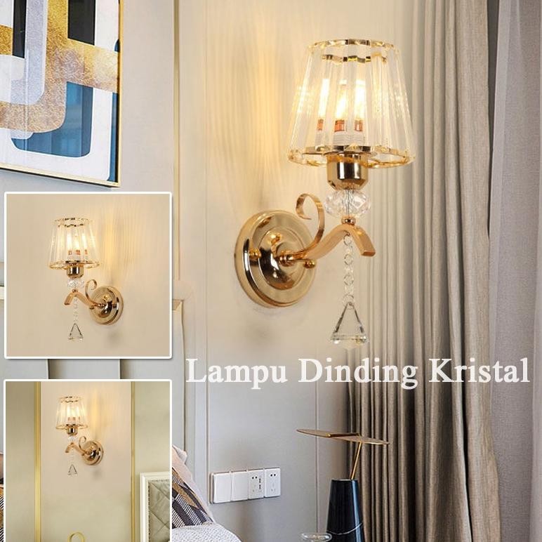 Terlaris Modern Lampu Dinding Kristal Wall Lampu Led E27 Lampu Hiasan Ruang Tamu/ Lampu Dinding Mode