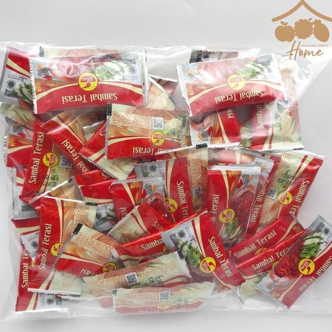 

Uleg Sambal Terasi 8gr saset 8 gr sachet sambel trasi isi 50 piece
