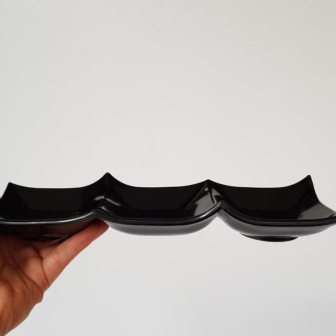 

PIRING BUMBU PIRING SAMBAL SEKAT 3 FOODGRADE MELAMINE WARE GY073 HITAM
