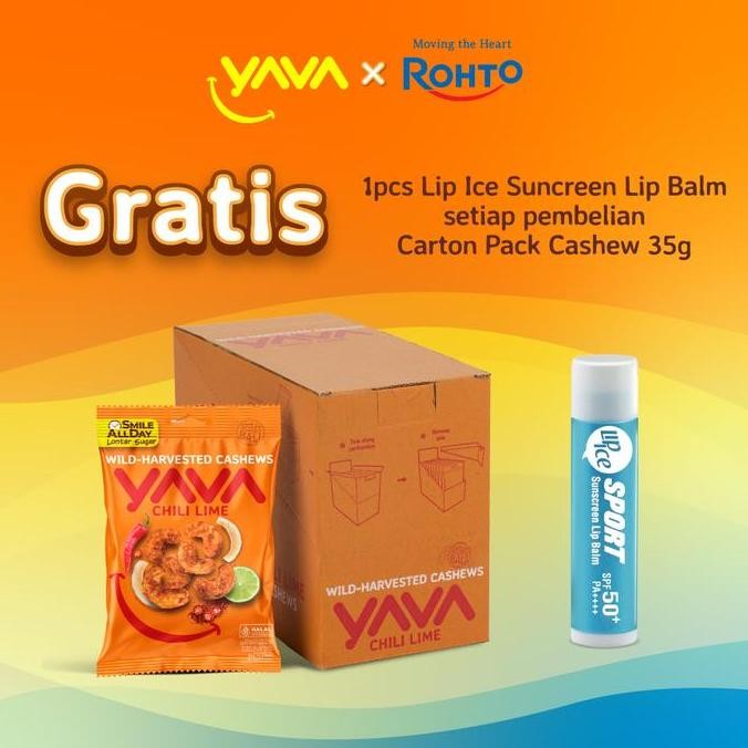 

YAVA Carton Pack Cashew Chili Lime 10 x 35g