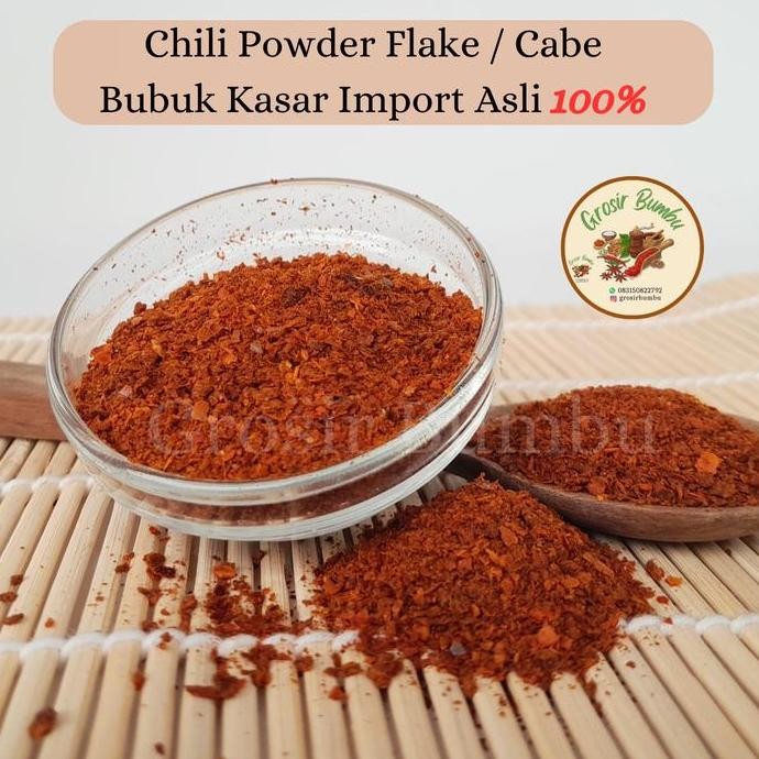 

Chili Powder Flake - 500gr Cabe Bubuk Kasar Asli 100