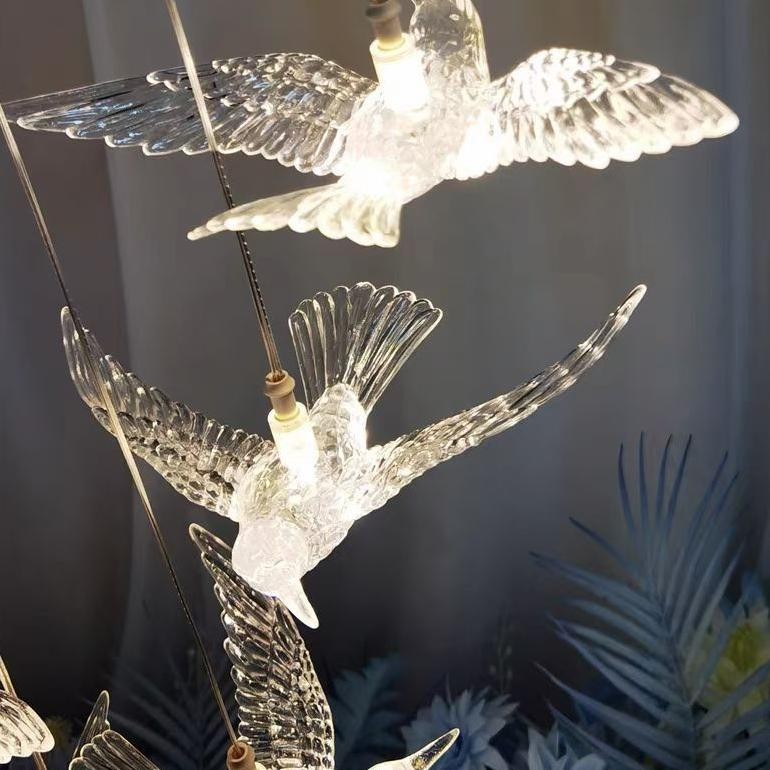 Terlaris Lampu Hias Led Burung Akrilik/Lampu Hias Dekorasi/Lampu Wedding