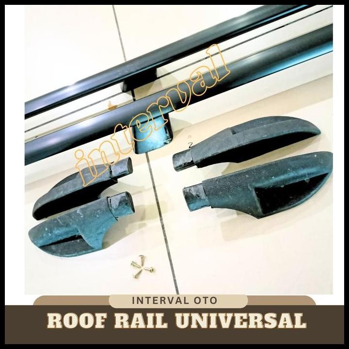 HOT DEAL ROOF RAIL KAKI RAK ATAS MOBIL AGYA AYLA UNIVERSAL BRIO ROOFRAIL HITAM 