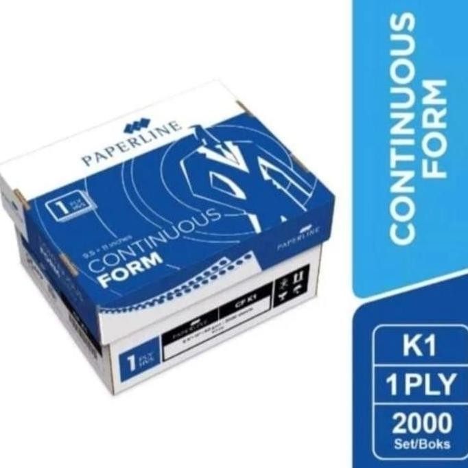

NEW continuous form / kertas komputer 1 ply 9.5 x 11 ( K1) kecil paperline