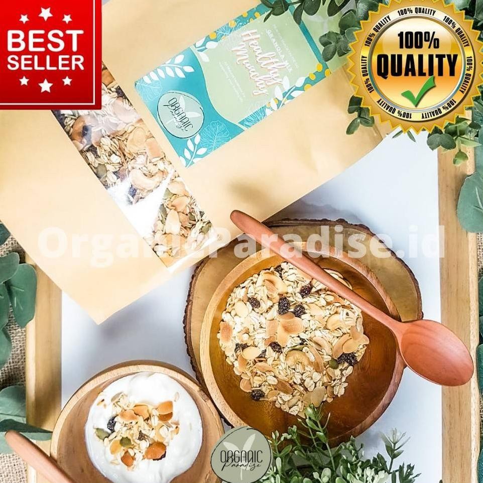 

Organic Paradise Muesli Special Mix Gram Variant Healthy Munchy Sereal Muesli Mix Special Gram Healthy Munchy