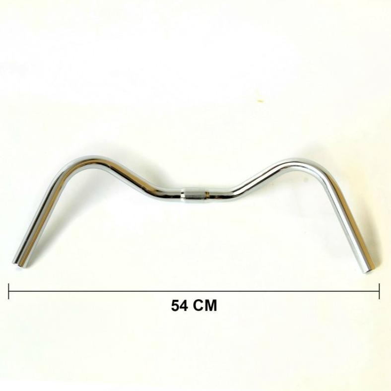 STIR SETIR STANG SEPEDA JENGKI KUMIS / MINION /MINITREK CHROME