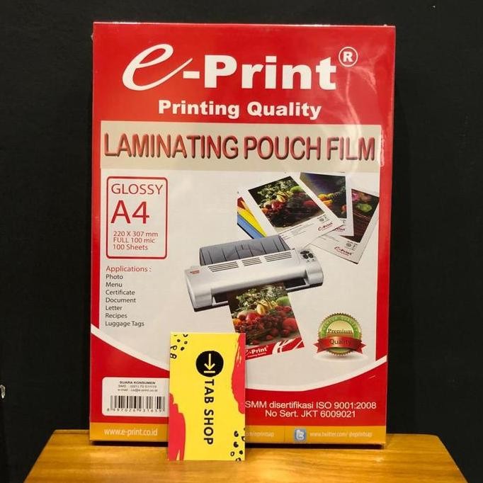 

NEW EPRINT LAMINATING POUCH A4