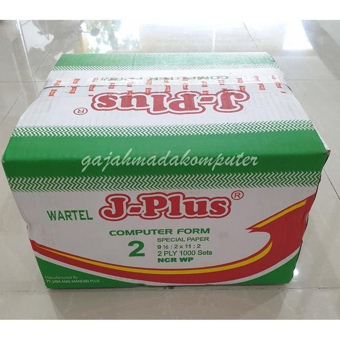 

NEW Continuous form J-Plus 9,5:2 x 11:2 2ply rangkap 2 CF K2 WARTEL