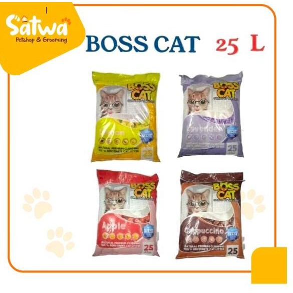 NEW Pasir BOSS Cat 25L pasir kucing gumpal wangi 25 L catsand BossCat Pasir Boss Cat 25 Liter Pasir 