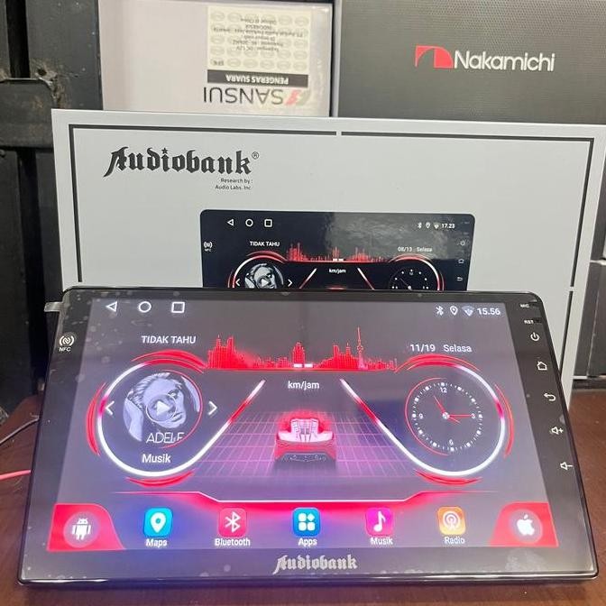 BEBAS ONGKIR - Headunit 9 Inch Audiobank AB-TV6911 Ram 4/32GB Carplay NFC