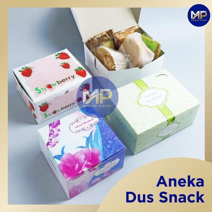 

JUAL Dus Snack/Dus Kue uk 12x16 Putih Ps 100lbr