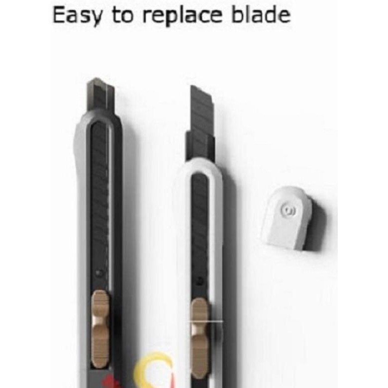 

Cutter Deli Cutter Nusign Cuter Pisau Pemotong Cutter 9Mm Kater Kecil Silet