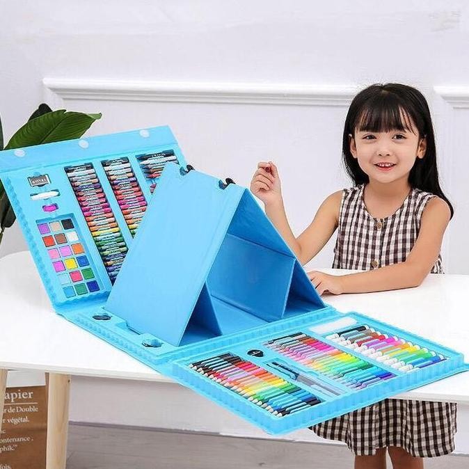 

Alat lukis 208pcs / Crayon mewarnai / Pensil Warna Cair / painting set