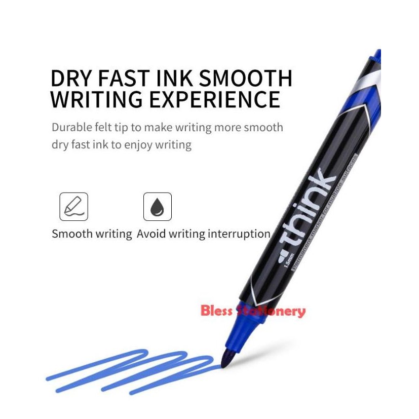 

Deli Spidol Permanen 1.5Mm Permanent Marker Spidol Tidak Bisa Dihapus