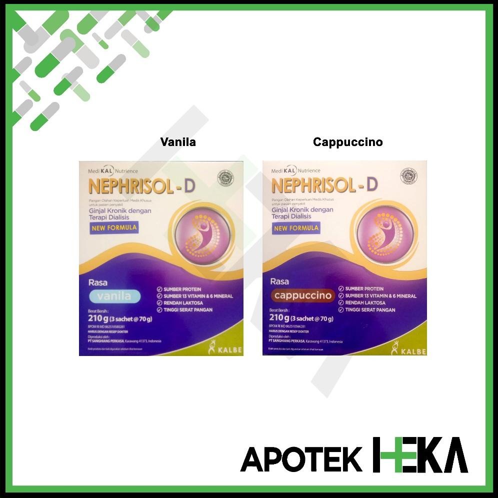 

Nephrisol-D Vanila 210 Gram - Susu Pasien Ginjal Dialisis Nugi