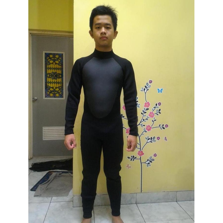 padox PROMO neoprene wetsuit 3mm size XS san S tangan panjang wetsuit selam murah hitam wetsuit long