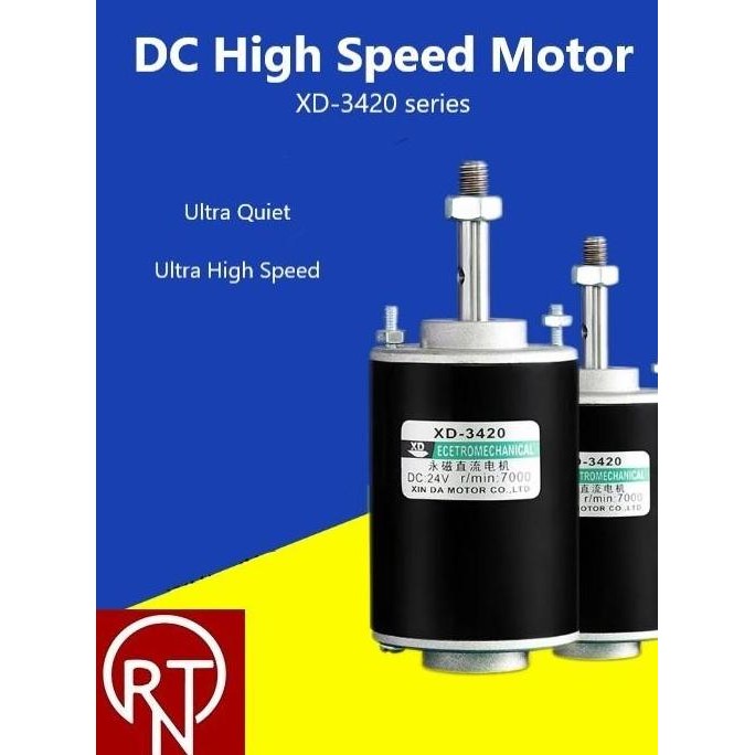 Dinamo Motor Threaded Xd-3420 Dc 12V/24V 30W (8199)
