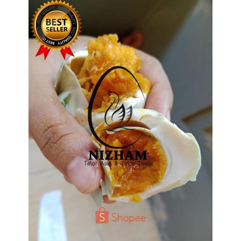 

Telor Asin ukuran sedang isi 10butir masir dan berminyak fress Nugi