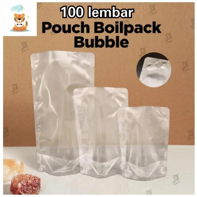 

KPack POUCH BOILPACK BUBBLE 250 500 1000 boil plastik tahan panas
