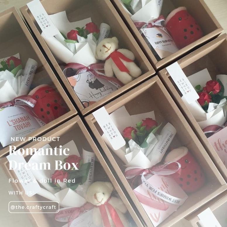 

Romantic Dream Box | Flower box | Tedy Box | doll hampers kado wisuda ulangtahun gift pacar anniversary Nugi