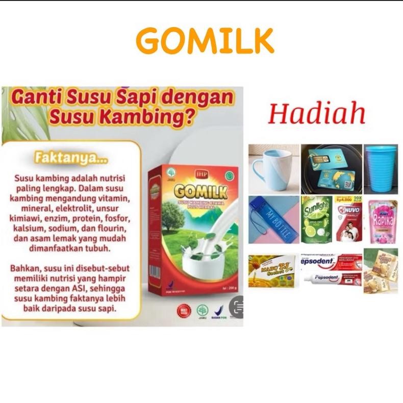 

(BONUS PILIH HADIAH) GOMILK SUSU KAMBING ETAWA (HADIAH BERLAKU KELIPATAN) Nugi