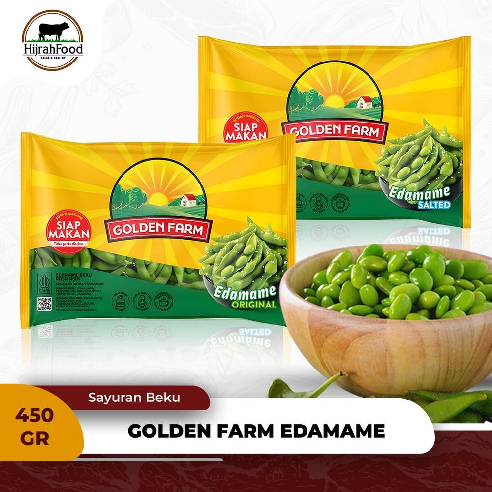 

Golden Farm Edamame 450 gr Kacang Kedelai Jepang Frozen Siap Makan Nugi