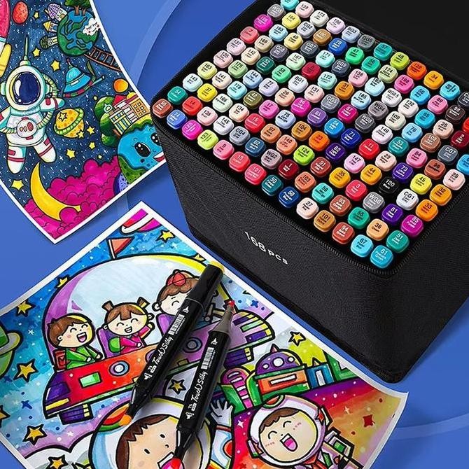 

Touch 204/168/120 Warna Sketsa Spidol Umum General Marker Set Animation Markers