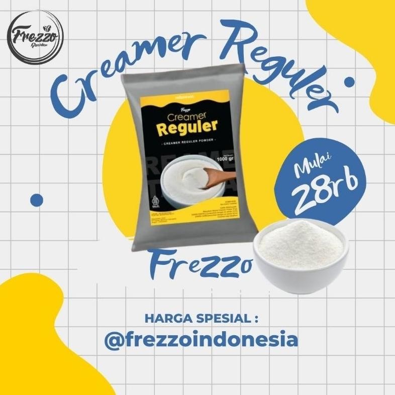 

Creamer murah Reguler 1kg/Bubuk Creamer /Creamer Terlaris Manis Non dairy /Frezzo Indonesia Nugi