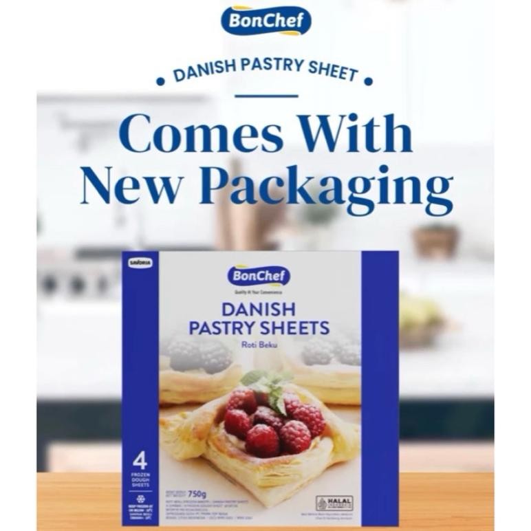 

PROMO BONCHEF DANISH PASTRY 750 Gram Gojek Grab Instant Only Nugi