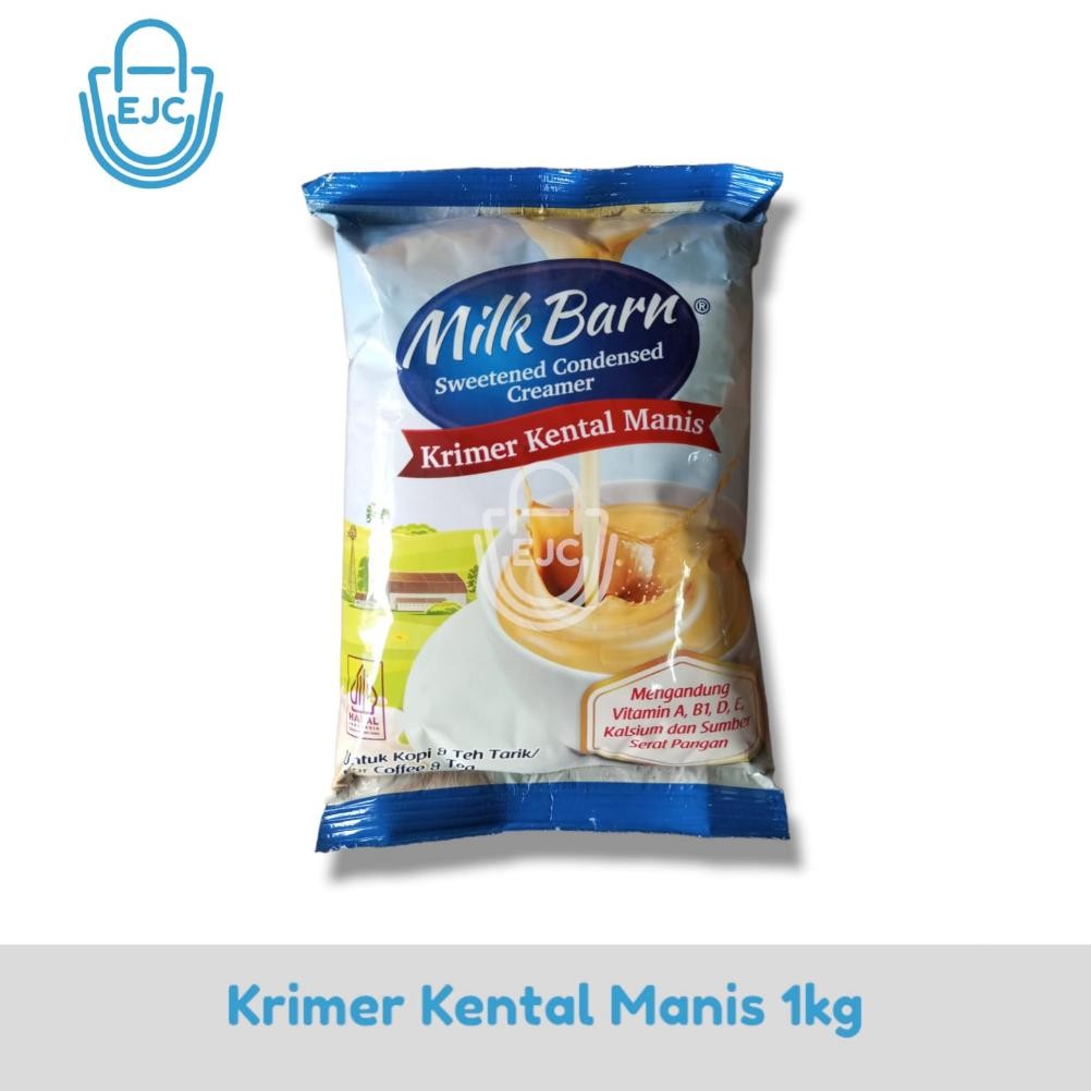 

[EJC] MILK BARN KRIMER KENTAL MANIS 1KG / KRIMER KENTAL MANIS KEMASAN BANTAL 1KG Nugi