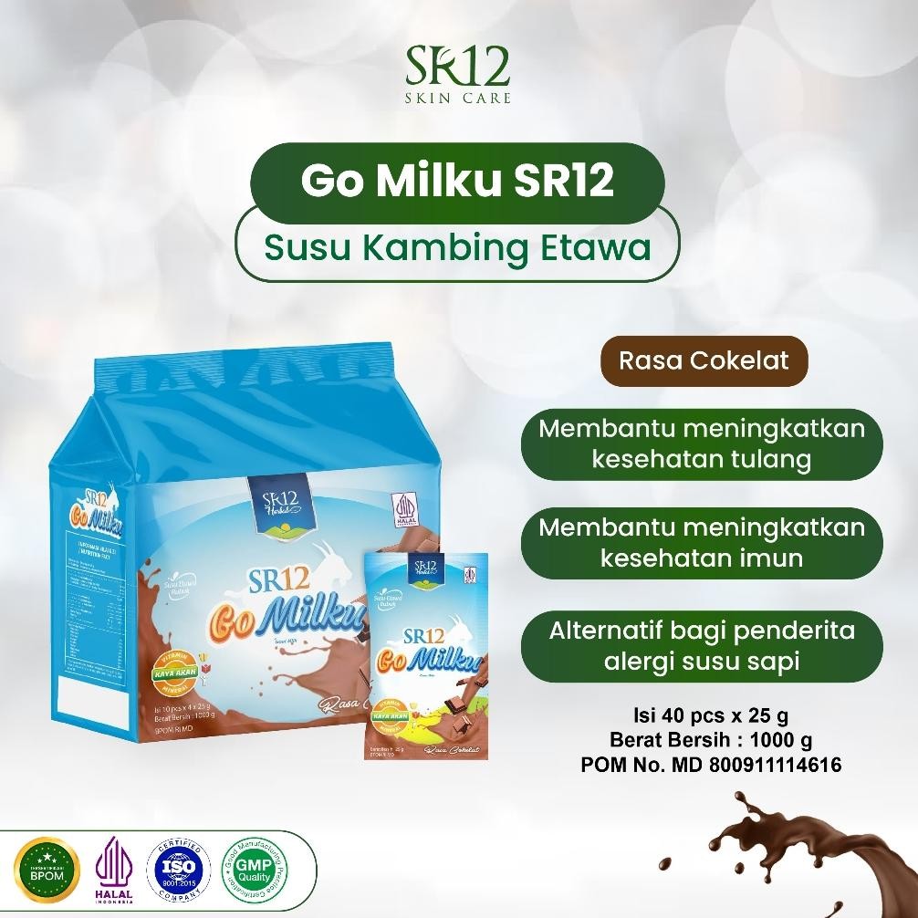 

SR12 Go Milku Susu Kambing Etawa Kemasan Bag Isi 40 Sachet - Susu Kambing Etawa Nugi