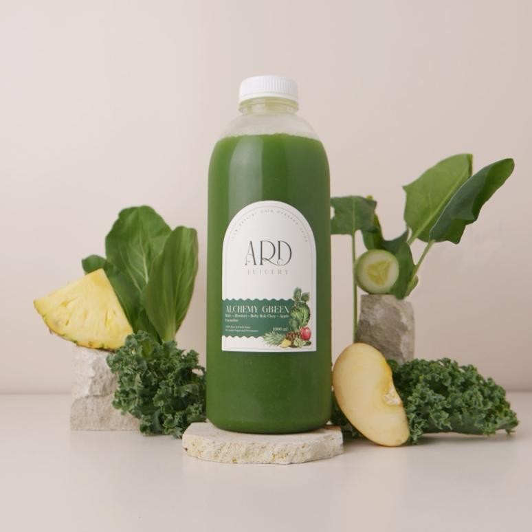 

ALCHEMY GREEN 1000ML - ARD Juice Cold Pressed Juice 100% Organic and Fresh Nugi