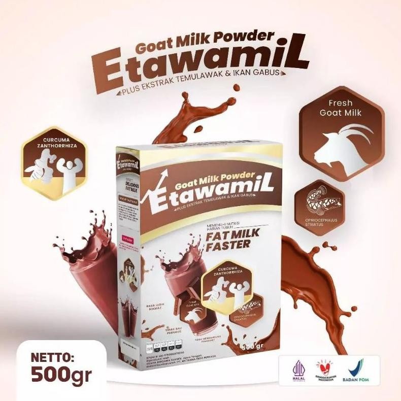 

ETAWAMIL WEIGHT GAIN rasa COKLAT susu gemuk penambah nafsu makan & berat badan BPOM halal Nugi