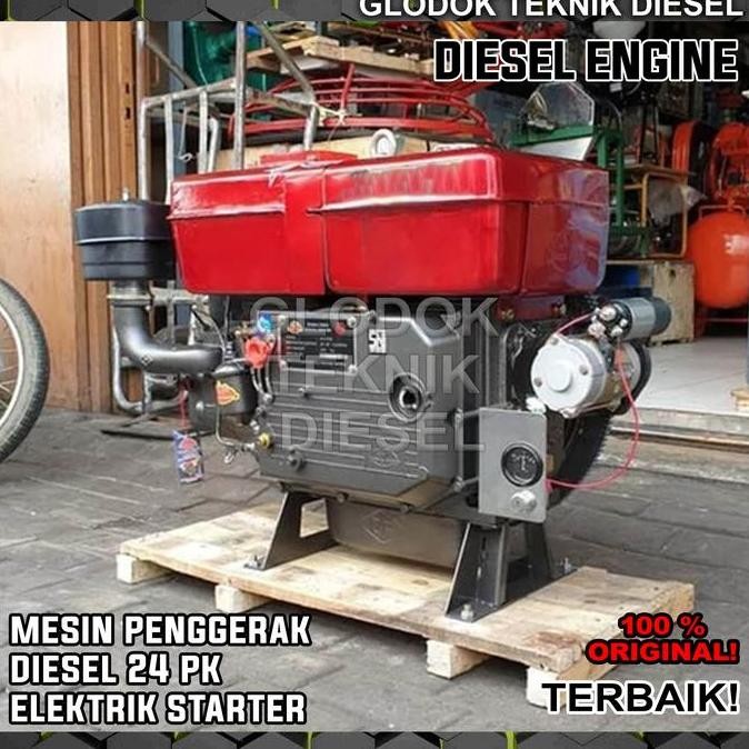 Mesin Engine Diesel 24 Pk Hp Elektrik Starter 1115 Penggerak Solar Ori