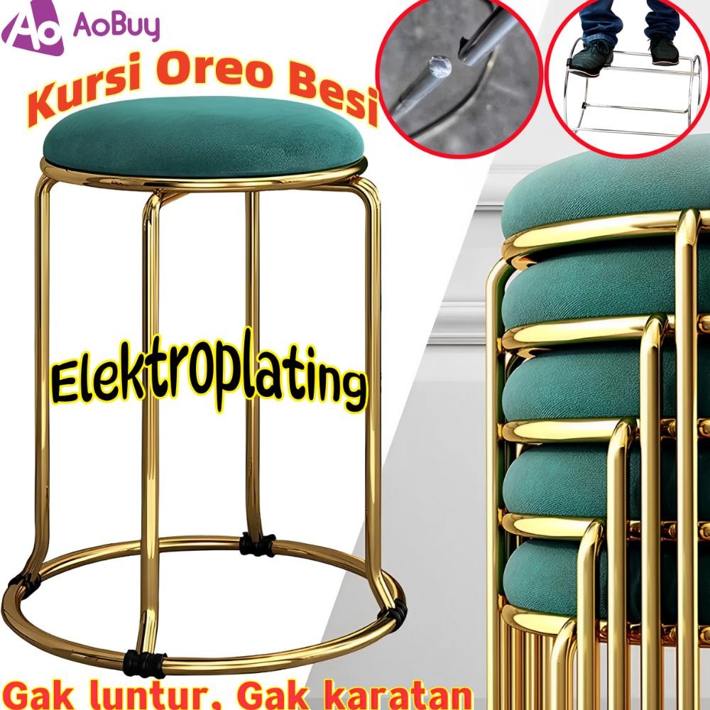 Terlaris Kursi Oreo Besi /Kursi Bar Oreo /Kursi Cafe Bulat /Kursi Bar/Kursi Bakso/Kursi Bulat Besi/K