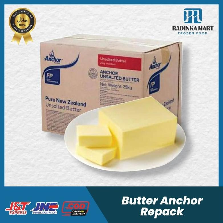 

Anchor Unsalted Butter 100gr 200gr / Anchor Unsalted Butter New Zealand Nugi