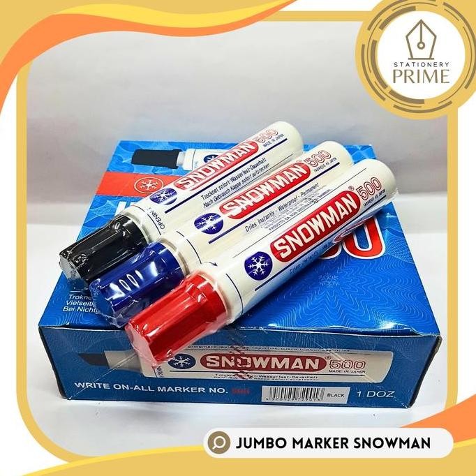 

Spidol Jumbo Marker 500 Snowman Permanent [Piece]