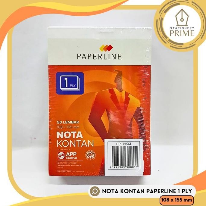 

Nota Kontan / Bon Kecil 1 Ply 1 Rangkap Paperline (1 Pack Isi 10 Buku)