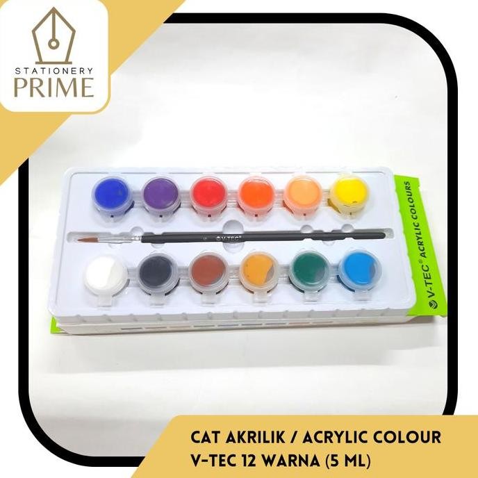 

Cat Akrilik V-Tec / Acrylic Colour Vtec 12 Warna Vt-512 Tb (5 Ml)