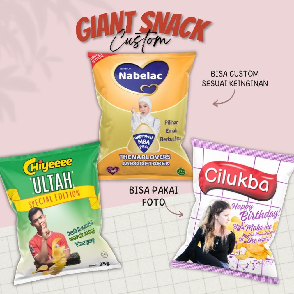 

Pouch Snack Custom Jumbo Anti Sobek Chiki Nugi
