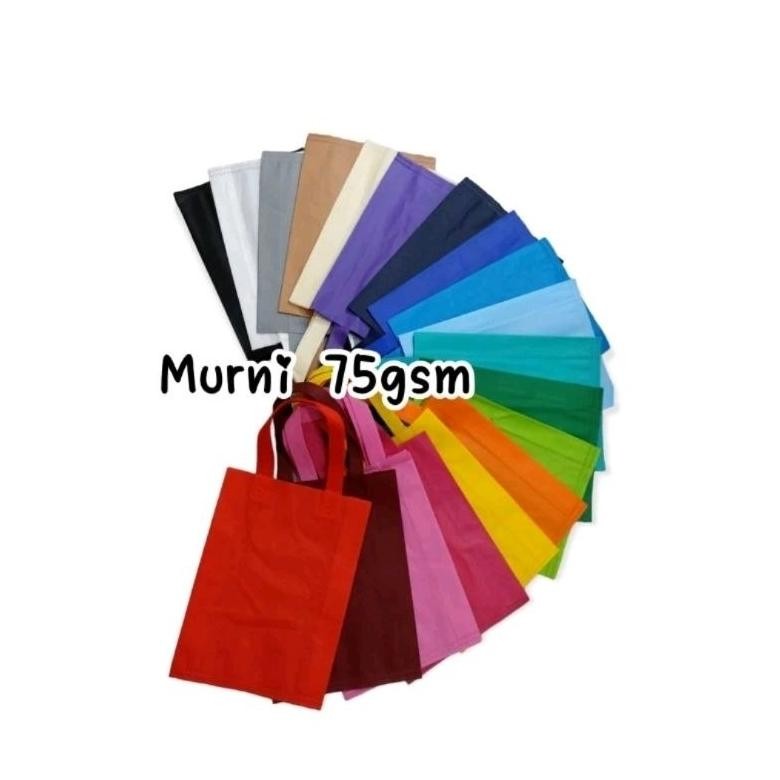 

GOODIE BAG TALI 38cm x 45cm x 8cm [LUSINAN 12 PCS] TEBAL [75 GSM]- tas promosi Nugi