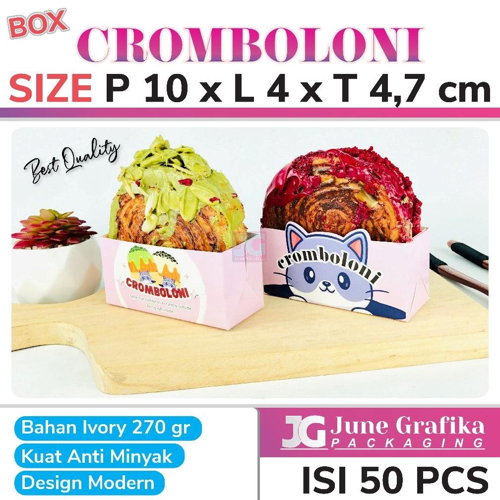 Kemasan Cromboloni / Wadah Cromboloni / Box Cromboloni / Tray Cromboloni / Mika Cromboloni Nugi